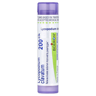 Boiron, Lycopodium Clavatum, 200CK, Bloat & Gas Relief, Approx. 80 Pellets