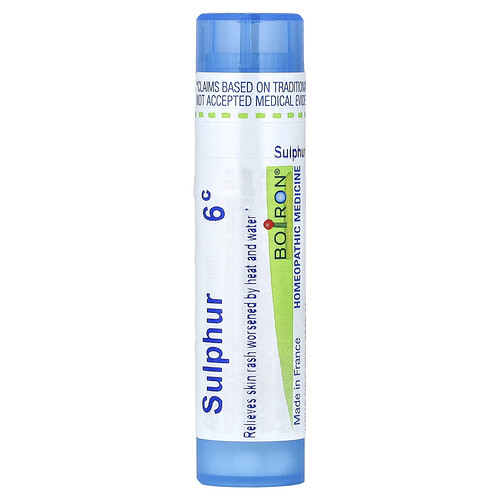 Boiron, Sulphur, 6C, Skin Rash Relief, Approx. 80 Pellets