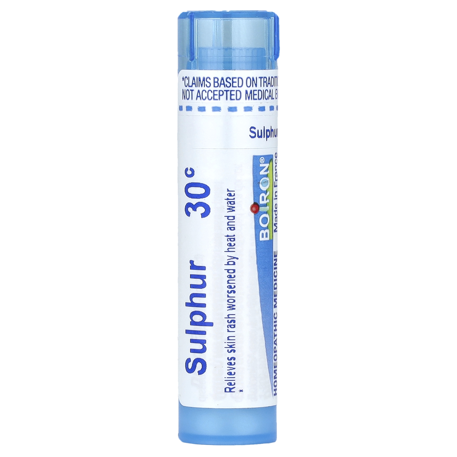 Boiron (보이론), 황, 30C, 피부 발진 완화, 펠릿 약 80개