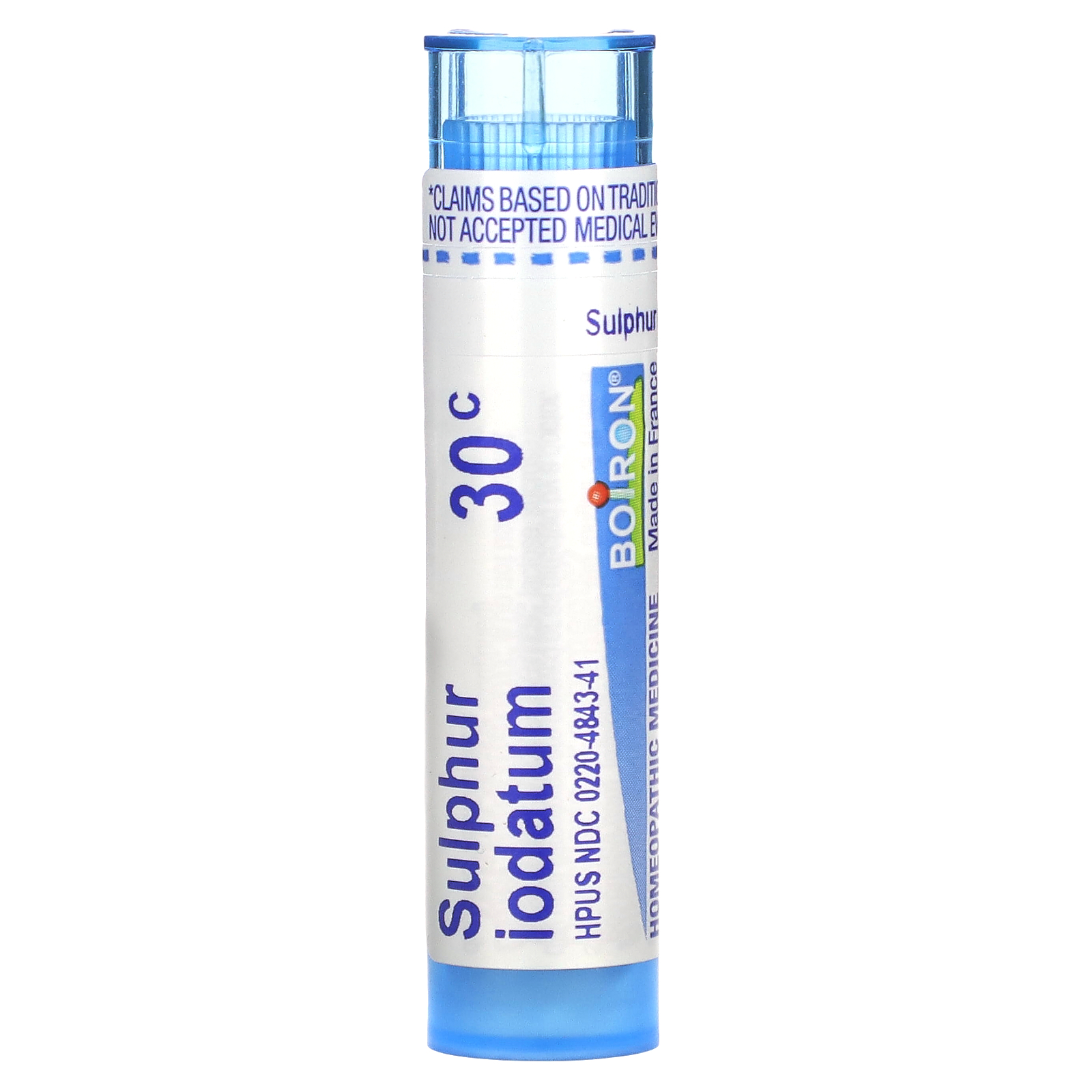 Boiron (보이론), Iodatum황, 30C, 감기 완화제, 펠릿 약 80개 (판매가 중단된 상품)
