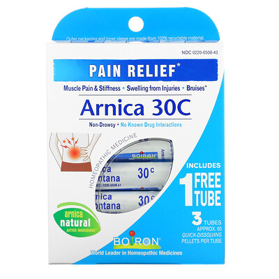 

Boiron Single Remedies Arnica Pain Relief 30C 3 Tubes Approx. 80 Pellets Each