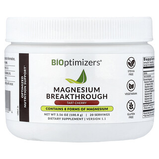 BIOptimizers, Magnesium Breakthrough, Tart Cherry, 3.56 oz (100.8 g)