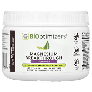 BIOptimizers, Magnesium Breakthrough, Fruchtpunsch, 126 g (4,4 oz.)