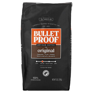 BulletProof, ремесленный кофе, в зернах, средняя обжарка, 340 г (12 унций)
