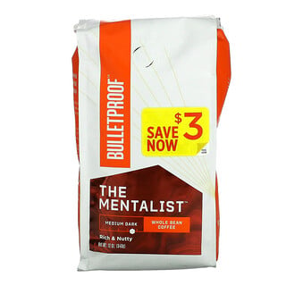 BulletProof, Coffee, The Mentalist, Medium-Dark Roast, Whole Bean, 12 oz (340 g)