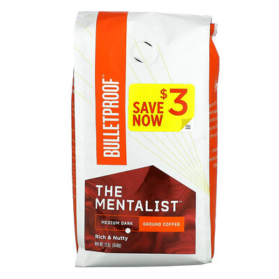 

BulletProof Coffee The Mentalist Ground Medium-Dark Roast 12 oz (340 g)