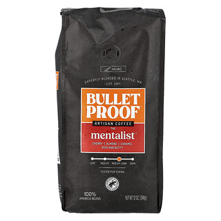 BulletProof, Artisan Coffee, The Mentalist™, Ground, Medium-Dark Roast, 12 oz (340 g)