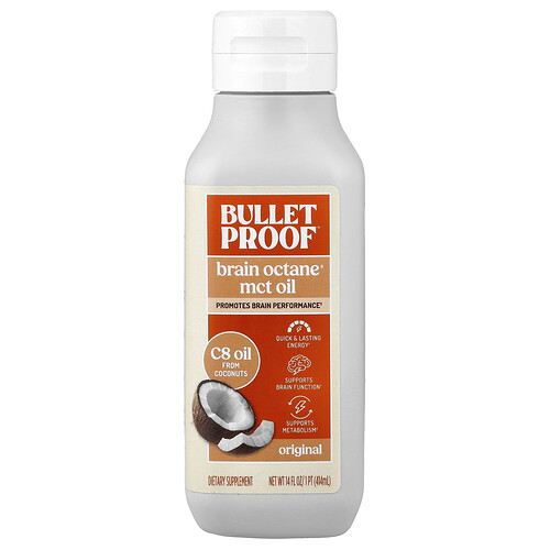 Bulletproof Brain Octane® MCT Oil, Original, 14 fl oz (414 ml)