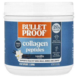 BulletProof, пептиды коллагена, с ванильным вкусом, 405 г (14,3 унции)