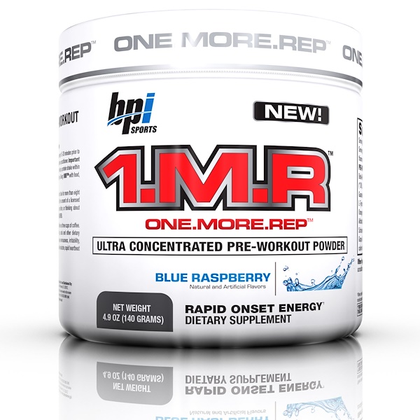 BPI Sports, 1.M.R, Ultra Concentrated PreWorkout Powder, Blue
