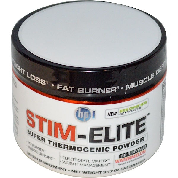 BPI Sports, StimElite, Super Thermogenic Powder, Watermelon, 3.17 oz (90 g) iHerb