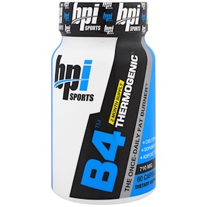 BPI Sports, Термогенный B4, 710 мг, 60 капсул