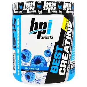 Отзывы о БПА Спортс, Best Creatine, Icy Blue Raz, 10.58 oz (300 g)