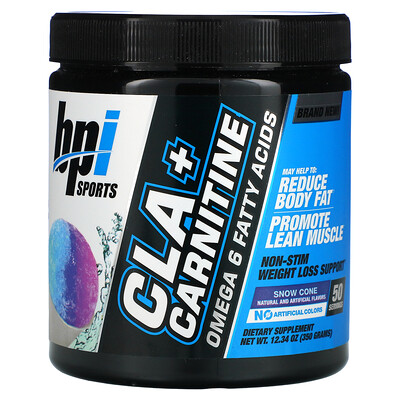 

BPI Sports CLA + Carnitine Snow Cone 12.34 oz (350 g)