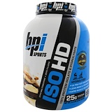 BPI Sports, ISO HD, 100% сывороточный протеиновый изолят и гидроизолят, зефир, 5,3 фунта (2398 г) отзывы