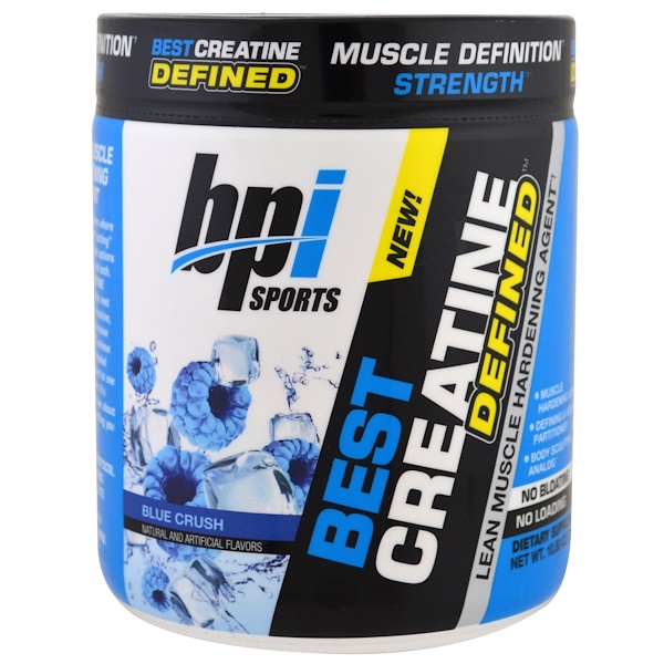 BPI Sports, Best Creatine Defined, Lean Muscle Hardening Agent, Blue
