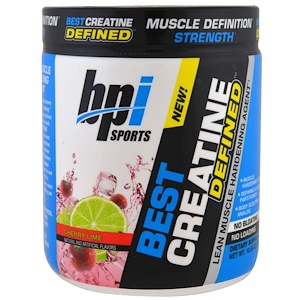 BPI Sports, Лучший креатин, усиленный компонент для укрепления сухой мускулатуры, вишня-лайм, 10.58 унций (300 г)