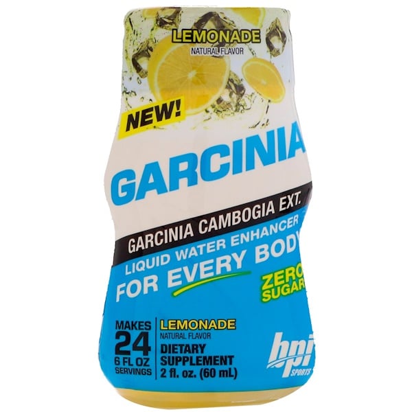 BPI Sports, Garcinia Liquid Water Enhancer, Lemonade, 2 fl oz (60 ml)