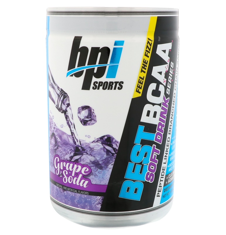 BPI Sports, Best BCAA Soft Drink Series, Grape Soda, 11.64 oz (300 g