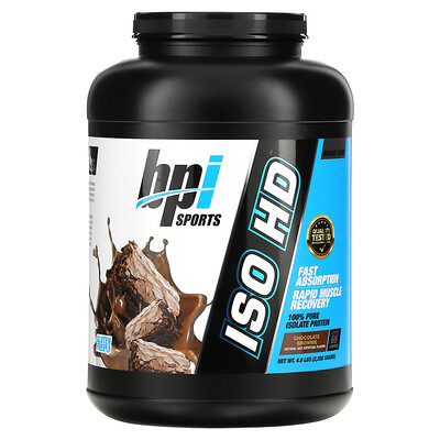 

BPI Sports ISO HD 100% Pure Isolate Protein Chocolate Brownie 4.9 lbs (2 208 g)