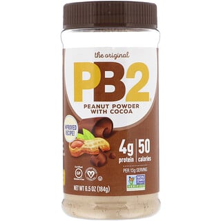 PB2 Foods, PB2، مسحوق زبدة الفول السوداني مع الكاكاو، 6.5 أوقية (184 جم)