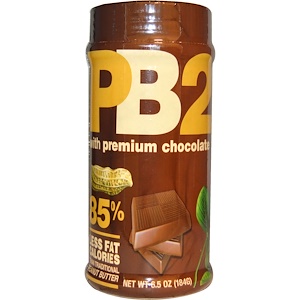 Купить Bell Plantation, PB2, Арахисовое масло в форме сухого порошка с шоколадом высшего качества, 6.5 унций (184 г)  на IHerb