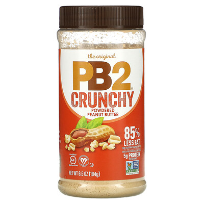 PB2 Foods Хрустящее арахисовое масло в порошке, 6,5 унций (184 г)