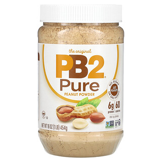 PB2 Foods, Amendoim Puro em Pó, 454 g (1 lb)