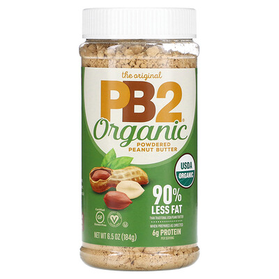 PB2 Foods The Original PB2, органическое арахисовое масло в виде порошка, 184 г (6,5 унции)