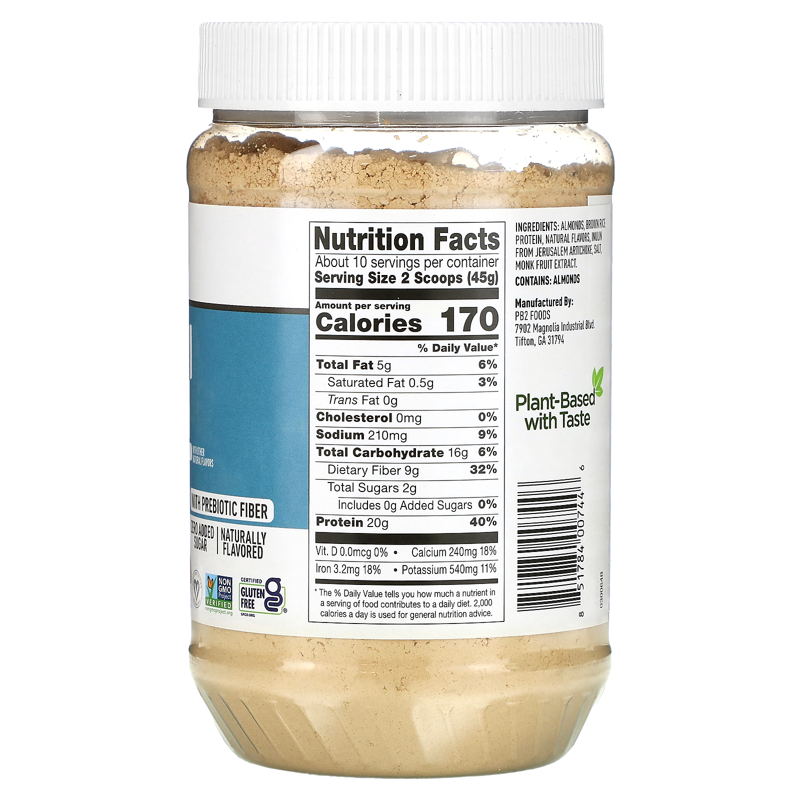 PB2 Foods, Almond Protein with Madagascar Vanilla, 16 oz (454 g)