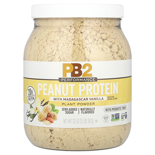 PB2 Foods, Performance, Proteína de maní con vainilla de Madagascar, 907 g (2 lb)