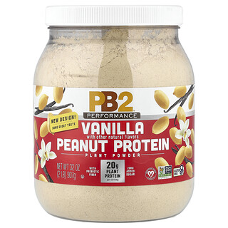 PB2 Foods, Performance, Peanut Protein, Erdnussprotein, Vanille, 907 g (2 lb.)