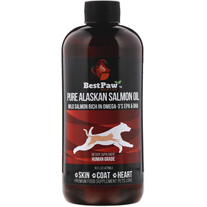 Отзывы о Best Paw Nutrition, Pure Alaskan Salmon Oil, 16 fl oz (472 ml)