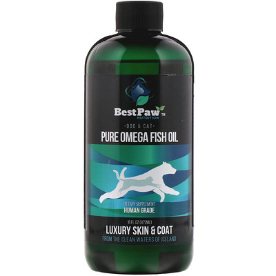 

Best Paw Nutrition Pure Omega Fish Oil, Dog & Cat, 16 fl oz (472 ml)