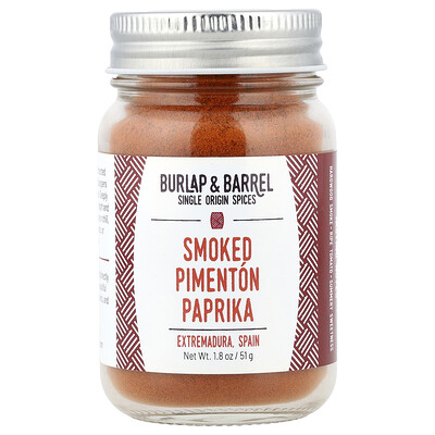 Burlap & Barrel, Pimentón ahumado y páprika, 51 g (1,8 oz)