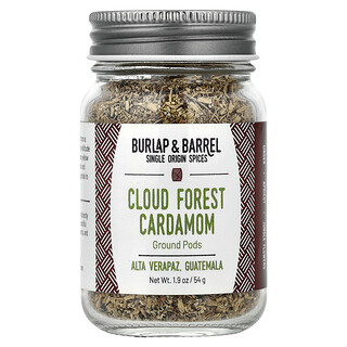 Burlap & Barrel‏, Cloud Forest Cardamom ، قرون مطحونة ، 1.9 أونصة (54 جم)