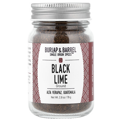 Burlap & Barrel, Lima negra, Molida, 79 g (2,8 oz)
