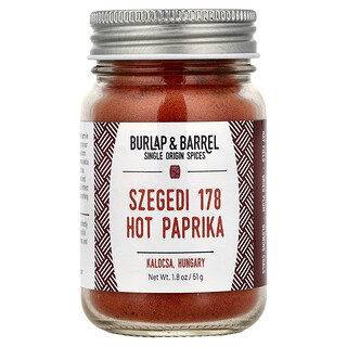 Burlap & Barrel, Szegeldi 178, острая паприка, 51 г (1,8 унции)