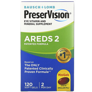 Бауш энд Лом Окьюуайт, PreserVision, Eye Vitamin and Mineral Supplement, 120 Soft Gels отзывы