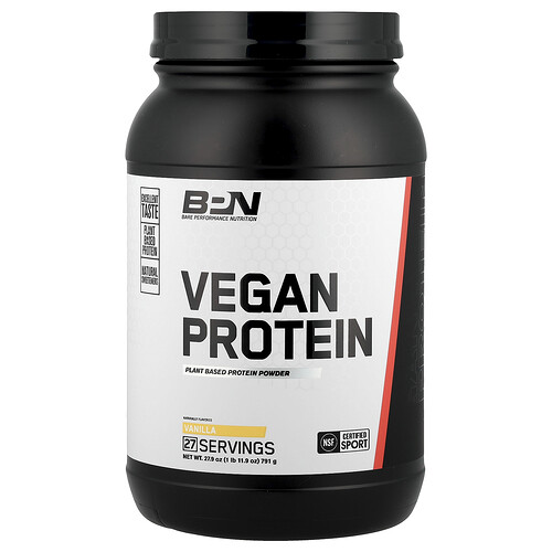 Bpn Vegan Protein, Vanilla, 1 lb 11.9 oz (791 g)