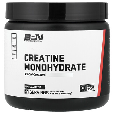 BPN, Monohidrato de creatina, Sin sabor, 150 g (5,3 oz)