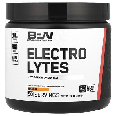 Product Image for BPN, Electrolytes, Hydration Drink Mix, Mango, 9 oz (255 g)