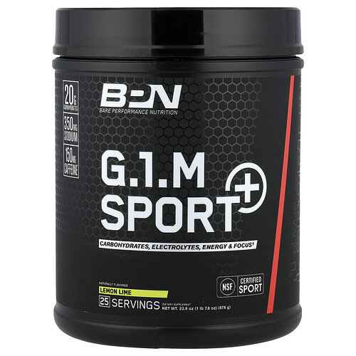 Bpn G.1.M Sport+, Lemon Lime, 1 lb 7.8 oz (678 g)