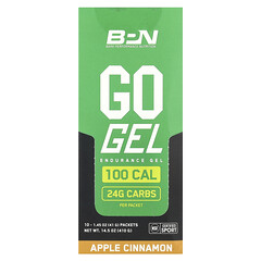 Go Gel, гель для підтримки витривалості, яблуко й кориця, 10 пакетиків по 41 г (1,45 унції)