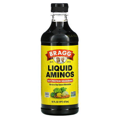 Купить Bragg Liquid Aminos, соевый протеин, 473 мл (16 жидк. Унций)