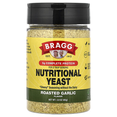 Bragg, Levadura nutricional, Ajo tostado, 85 g (3 oz)