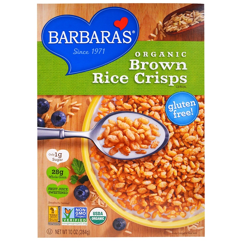 Barbara's Bakery, Organic Brown Rice Crisps Cereal, 10 oz (284 g) iHerb