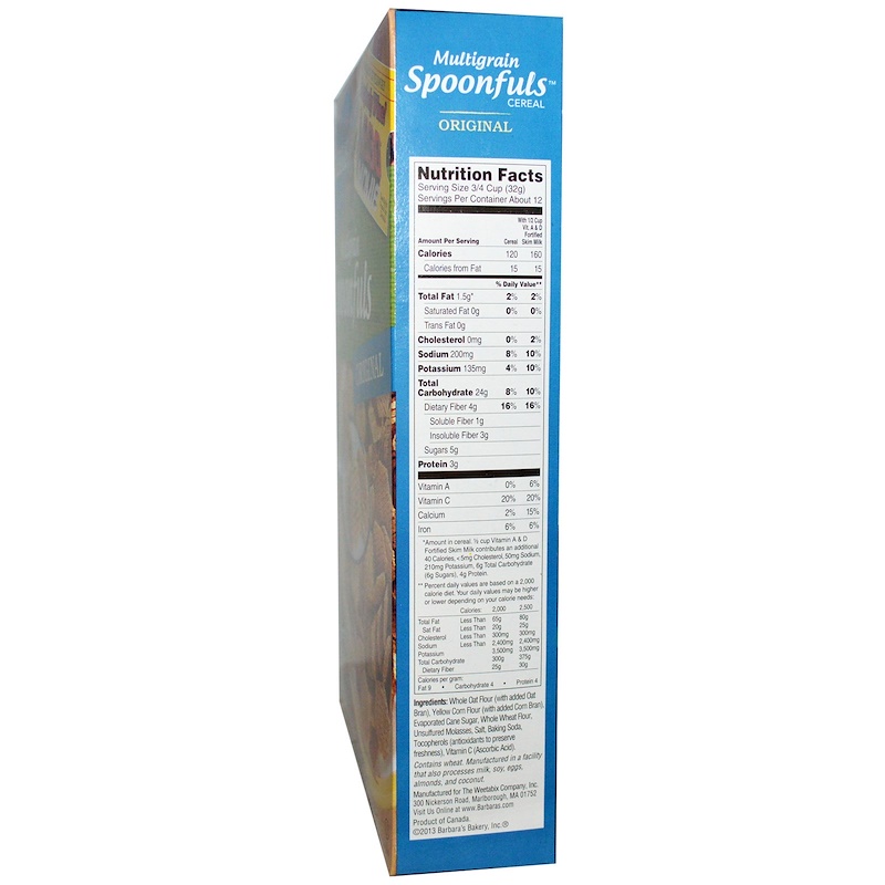 Barbara's Bakery, Multigrain Spoonfuls Cereal, Original, 14 oz (397 g) iHerb