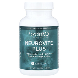 BrainMD, Neurovite Plus, 120 Cápsulas