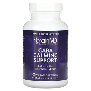 BrainMD, Suporte Calmante Gaba, 90 Cápsulas Veganas
